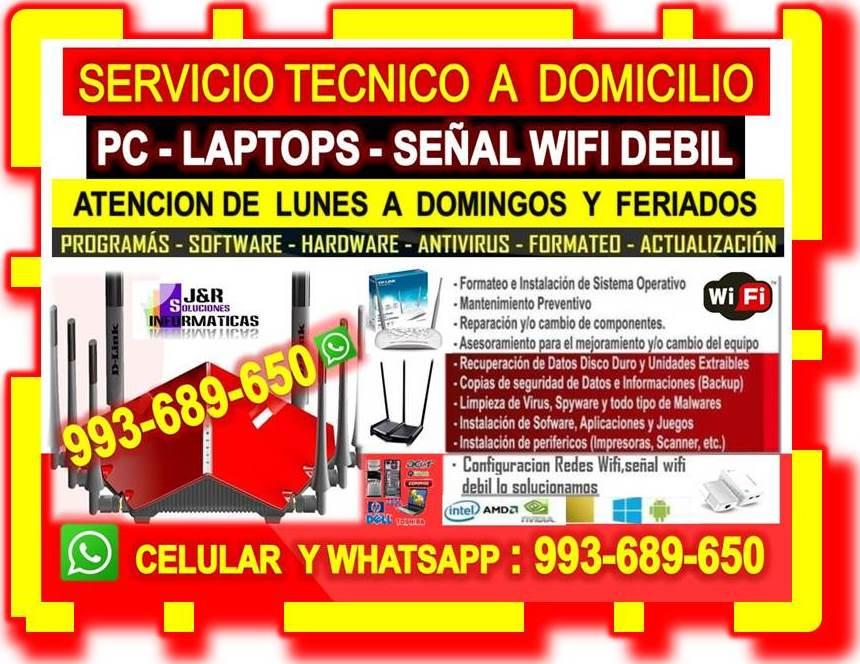 SERVICIO TECNICO A INTERNET FIBRA OPTICA REPETIDORES WIFI CABLEADOS A DOMICILIO